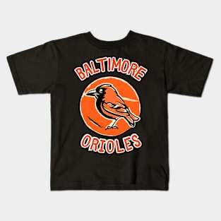 American Baltimore Orioles Baseball Teaming Up with Birdie Kids T-Shirt